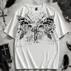 Camisa Camiseta Masculina 100% Algodão Estampa Gótica Punk Street Lançamento