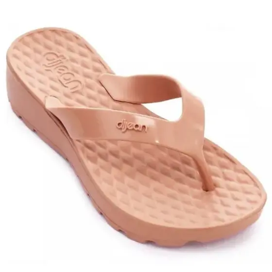 Tamanco Anabela Dijean Feminino Anatômico 282/058 - Nude
