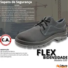 Botina de Segurança Cartom Bico PVC Bidensidade CA 16479 Maxima Proteção Preto