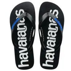 Chinelo Havaianas Top Logomania 2 - Preto e Azul