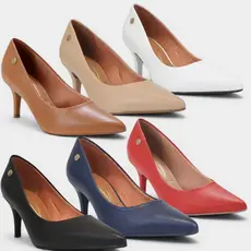 Scarpin Feminino Vizzano Salto Médio Bico Fino Original