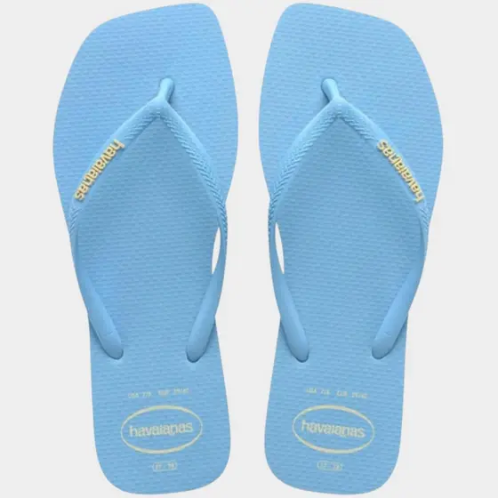 Chinelo Havaianas Slim Square Logo Pop Up Feminino