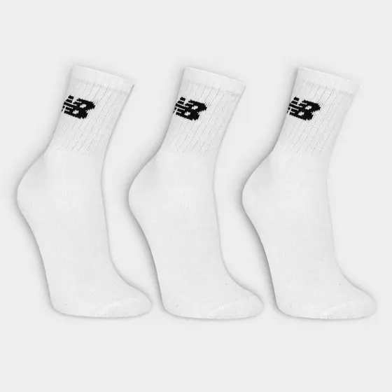 Kit Meia New Balance Cano Alto C/ 3 Pares Original