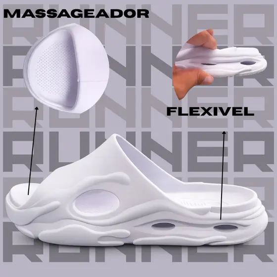 Chinelo Nuvem Masculino Slide Runner Leve Confortável Slide Massageador