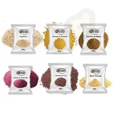Kit Farinha Felicidade + Treino 100% Natural e Pura, felicidade Mulher, felicidade Homem