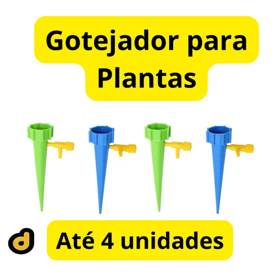 Gotejador para plantas até 4 unidades