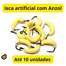 isca  artificial com anzol pesca shinu pantufa