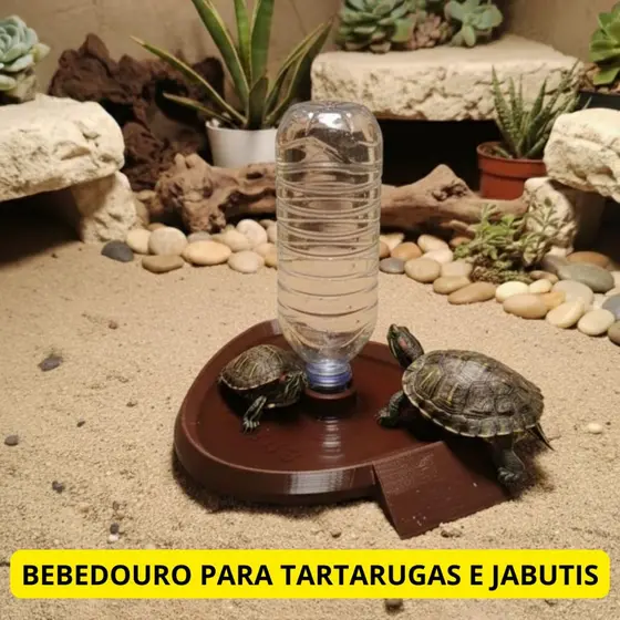 Bebedouro para Tartaruga, Jabuti e Répteis
