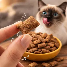 Até 1kg Petisco Para Gatos Sabor Frango Crocante | Snack Para Gatos Castrados Alta Palatabilidade