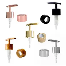 Kit Tampa e Válvula Saboneteira Rosca 28 Luxo New Prime Ouro Prata Rosê Preta Madeira