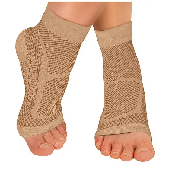 1 Par De Meias De Compressão De Tornozelo Para Fascite Plantar , Tendinite De Aquiles , Suporte De Arco , Pés Com Dor No