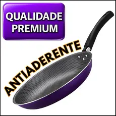 Frigideira Francesa Teflon Antiaderente Roxo 26cm Alta Qualidade e Design Moderno
