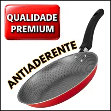 Frigideira Francesa Teflon Antiaderente Vermelha 22cm Alta Qualidade e Design Moderno