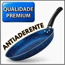 Frigideira Francesa Teflon Antiaderente Azul 22 e 26 cm Alta Qualidade e Design Moderno