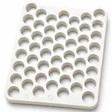 Placa Porcionadora Dosadora 50 Furos Molda Doces 10 G, 13 G , 15 G E 18 G - Gourmet Fácil Limpeza Alta Produção