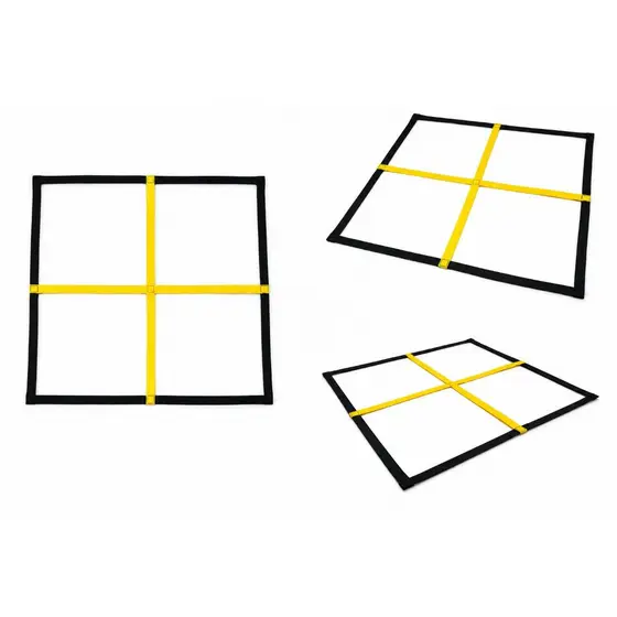 Escada de Agilidade Quadrada de 80x80 Treino Funcional Futebol Coordenação Motora Nylon Reforçado Fitness Pro