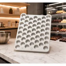 Placa Porcionadora 50 Furos Molda Doces Gourmet 10g 13g 15g 18g Alta Produção