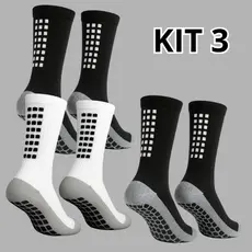 Kit 3 Pares De Meias Esportivo Respirável Antiderrapante Conforto E Estabilidade