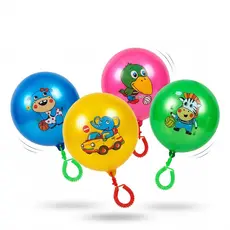 Balão Pula Pula Infantil Com Alça Elástica Brinquedo Colorido Para Crianças