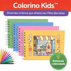 Livro Colorir 50 Folhas Variadas Criatividade Diversao Infantil Artes Pintura