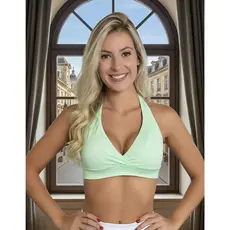 Top De Pescoço Feminino Para Malhar Fitness Em Suplex Liso