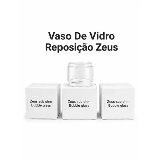 Vaso De Vidro Reposição Zeus Bubble
