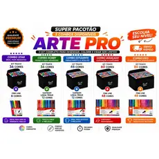 Kit Desenho Completo (Iniciante ao PRO) - Marcadores Touch + Caneta Contorno
