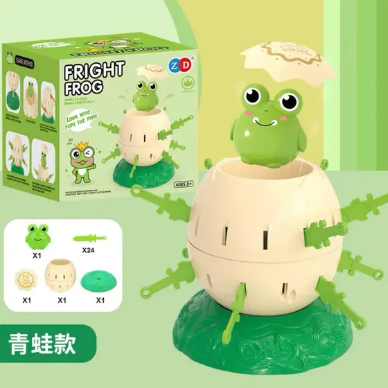 Brinquedo Novo Jogo Pula Pirata Sapo Verde Diversão Infantil Amigos