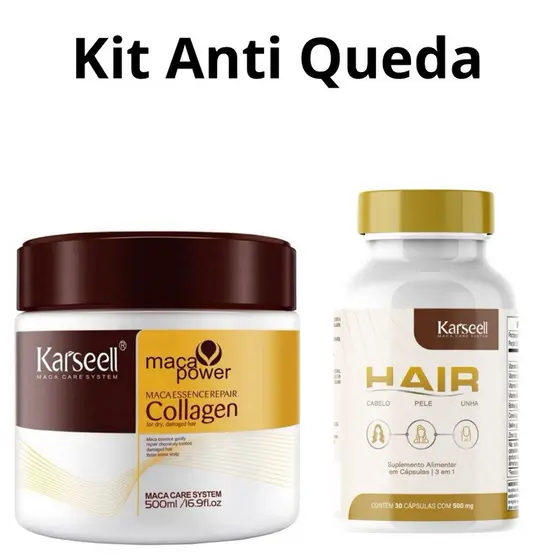 kit Anti Queda, Máscara 500g Anti Queda