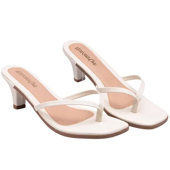 Sandália Feminina Salto Taça Chinelo Confortável