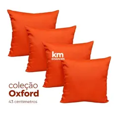 kit de 4 capas de Almofadas em Oxford liso(Decoração sala,quartos, escritório)