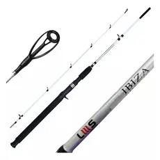 VARA PARA CARRETILHA LUMIS IBIZA 6'0¨(1,80M) 8-25LB - MACIÇA -  2 PARTES