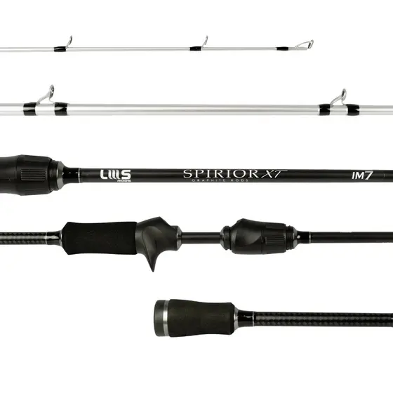 VARA PARA CARRETILHA LUMIS SPIRIOR CAST XT 6'0" (1.82M) 10-25lb - CARBONO IM7 - 3 PARTES