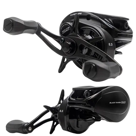 CARRETILHA DE PESCA MARURI BLACK TAMBA S2 - 12 ROLAMENTOS - DRAG: 9KG