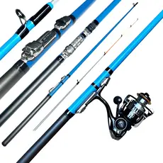 KIT DE PESCA MICRO ULTRA LIGHT MOLINETE 2000 14 ROLAMENTOS VARA 1,60M - 2-6LB - 2 PARTES