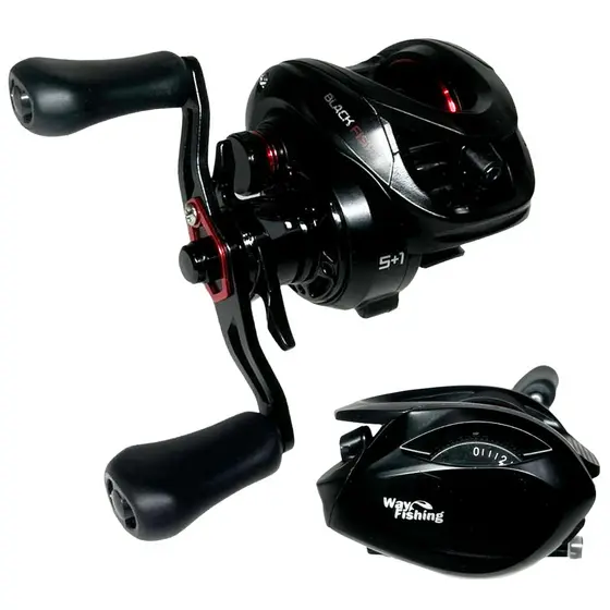 CARRETILHA DE PESCA WAY FISHING BLACK FISH 6000 - 6 ROLAMENTOS - DRAG:5KG