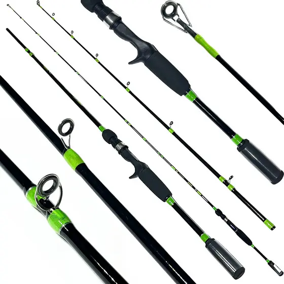 VARA PARA CARRETILHA PLUSFISH SPIN BC562MH 5'6" (1.68M) 10-20LB - VERDE - 2 PARTES