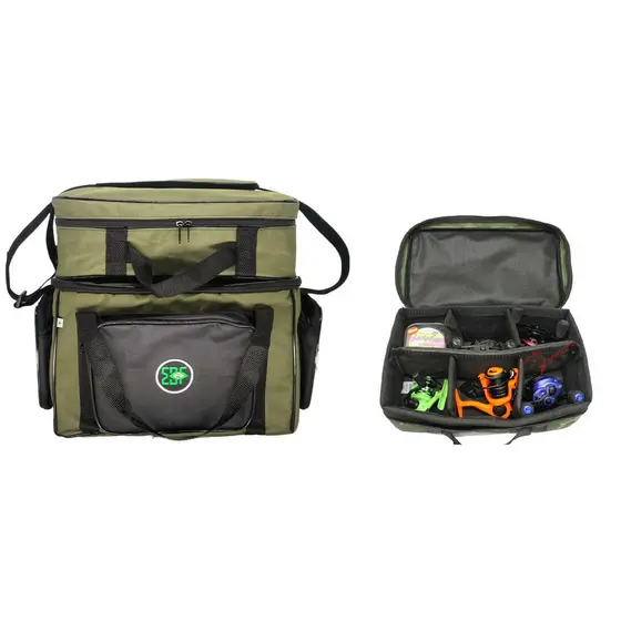 Bolsa De Pesca Apetrecho Camping Gg Mx3 Connection Com Porta Carretilhas Verde
