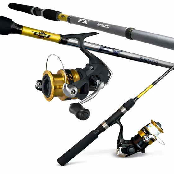 Kit de Pesca Conjunto Profissional Shimano FX Completo Vara 1,82m 6-14lb + Molinete FX 2000 Original Água Doce e Salgada