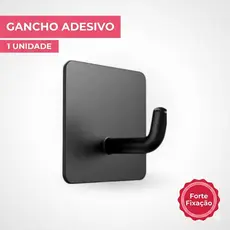Gancho Inox Adesivo 3m Parede Suporte Cabide Autocolante Pendurar Chave Roupa Utensílios Resistente Multiuso Universal