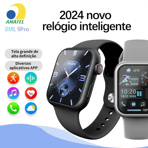 2026 New Smartwatch 9 Pro Series NFC Calculadora Cardíaca Monitoramento Da Frequência Relógio Inteligente Digital