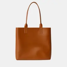 Bolsa de Ombro Tipo Sacola Couro Caramelo