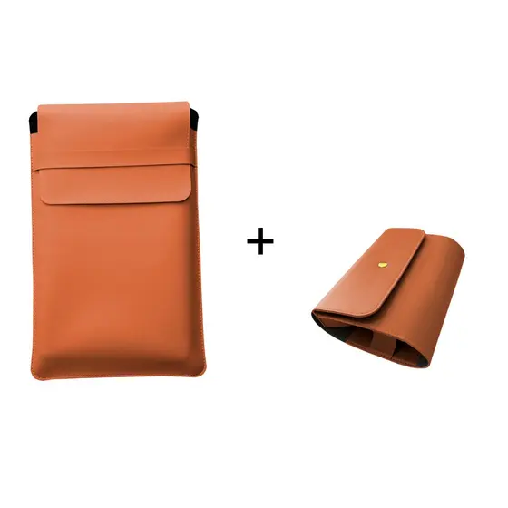 Case para Notebook mais Porta Carregador Caramelo