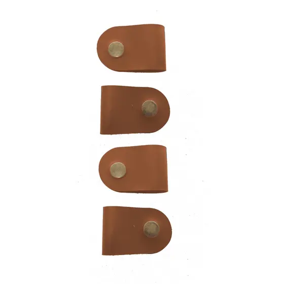 Kit Organizador de Cabos Caramelo em Couro Ecológico