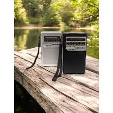 Rádio Portátil De Bolso AM FM A Bateria Recarregavel e Pilha Entrada Fone de Ouvido GT-21R