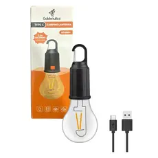 Lâmpada de Camping Usb 15W Recarregável Portátil LED Gancho A prova D'água Luz Emergência