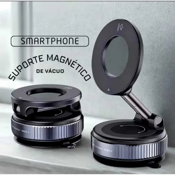 Suporte Magnético Forte Para Telefone Carro Design Dobrável 360 ° A Vácuo Ajustável