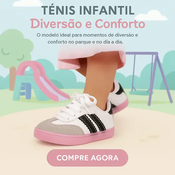 Tênis Baby Menina - Leve,Conforto e Diversão 20 ao 35– Mãe, garanta já o Sambinha do seu bebê!