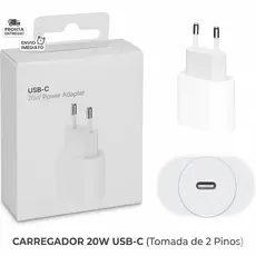 Carregador Turbo Lightning De iPhone Fonte com Cabo Carregamento Rápido 1m PD 20w - Promoção