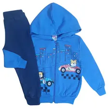 Conjunto de Moletom Infantil MENINO com Zíper e Capuz- SORTIDO - 01 ao 08